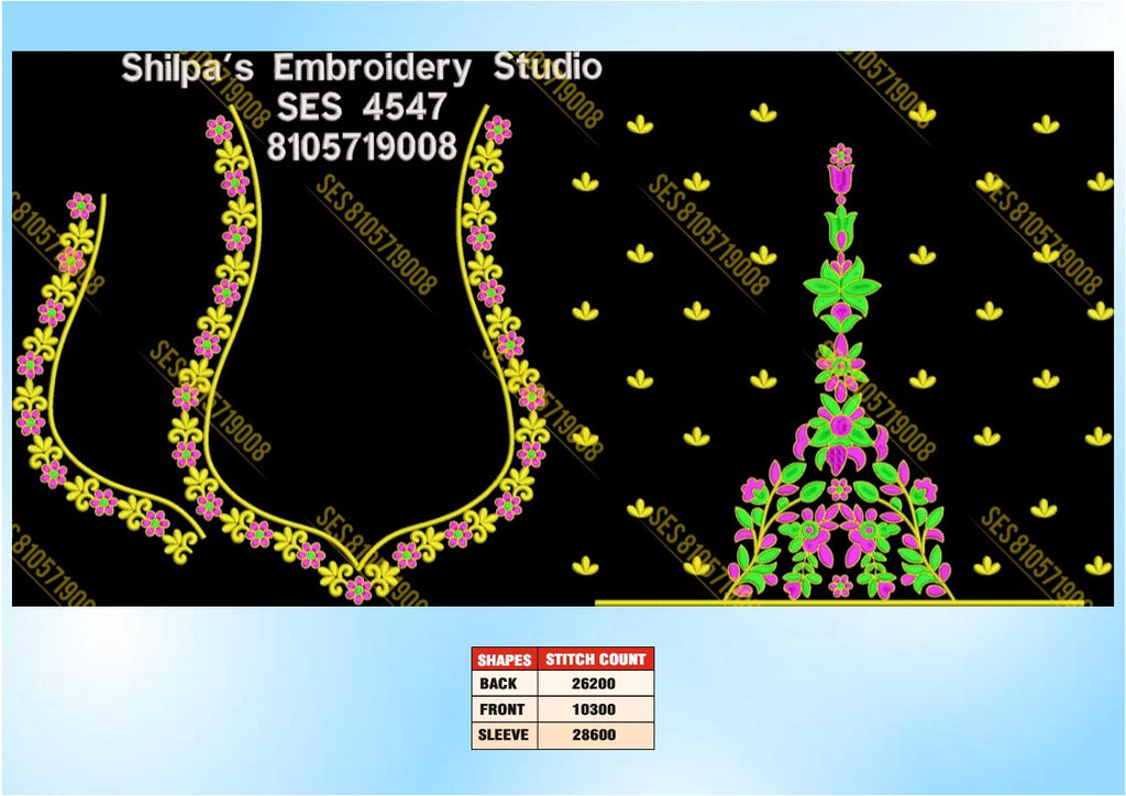 Embroidery Designs 4501-4600 Series