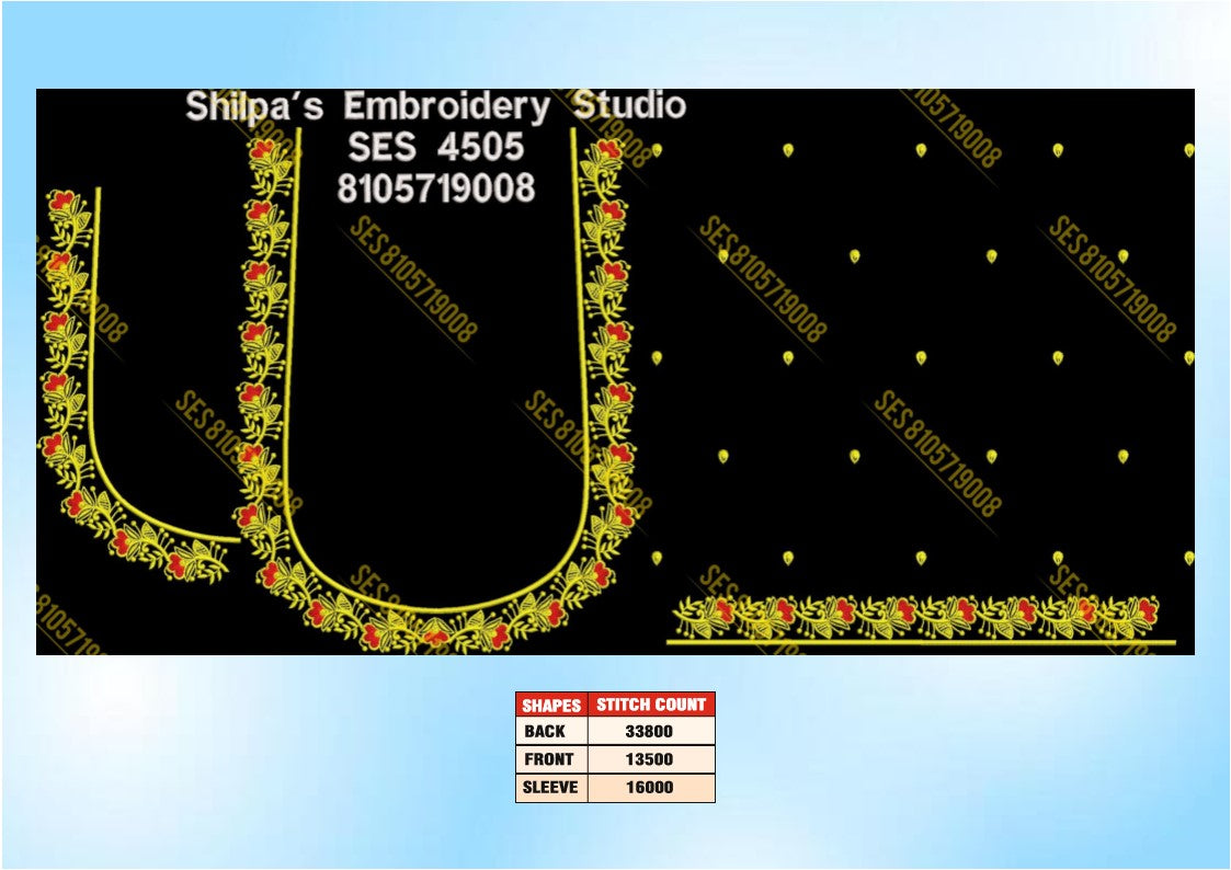 Embroidery Designs 4501-4600 Series