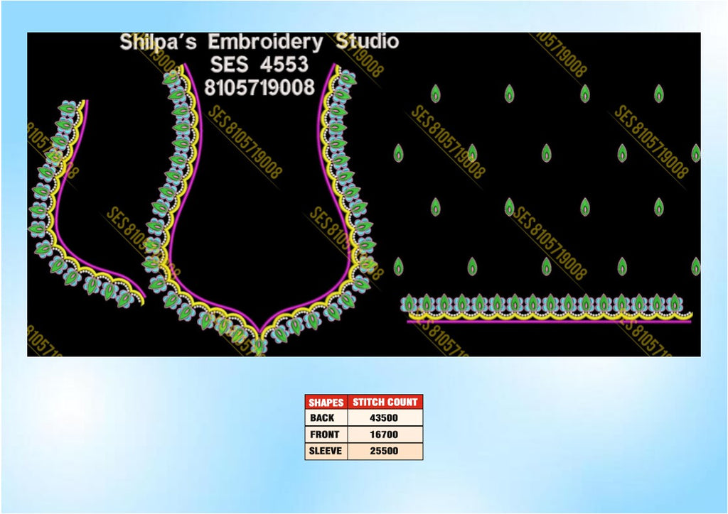Embroidery Designs 4501-4600 Series