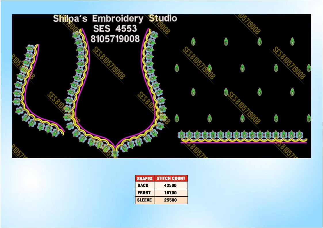 Embroidery Designs 4501-4600 Series