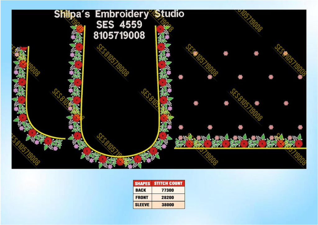 Embroidery Designs 4501-4600 Series