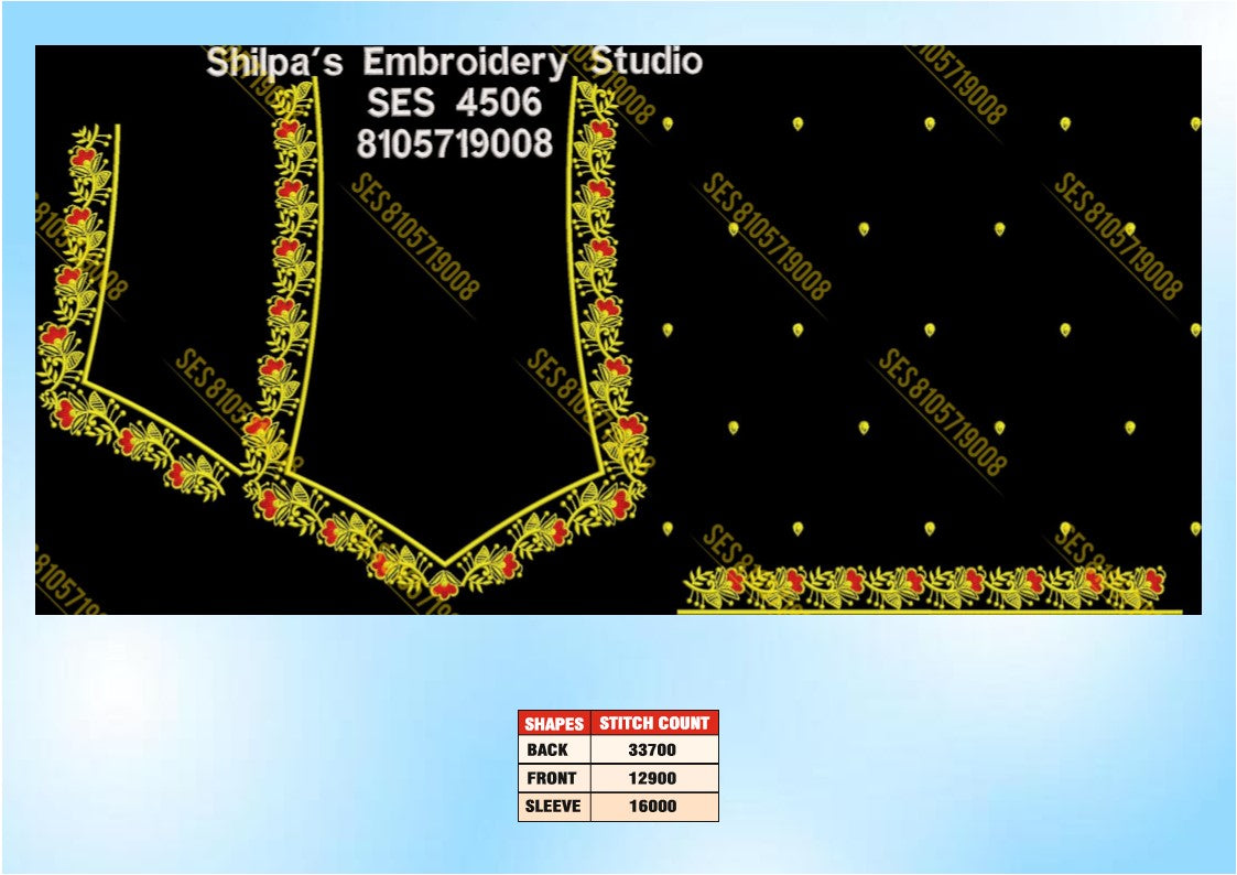 Embroidery Designs 4501-4600 Series