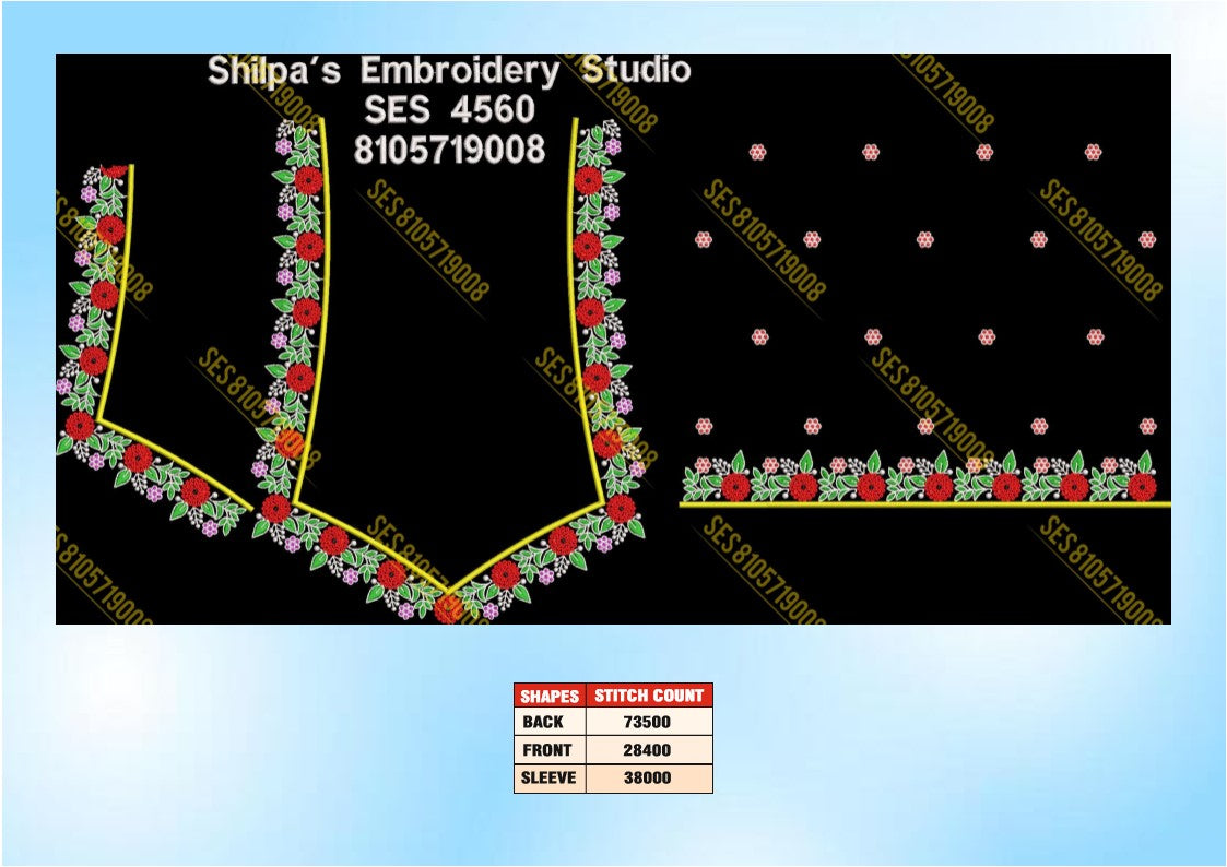 Embroidery Designs 4501-4600 Series