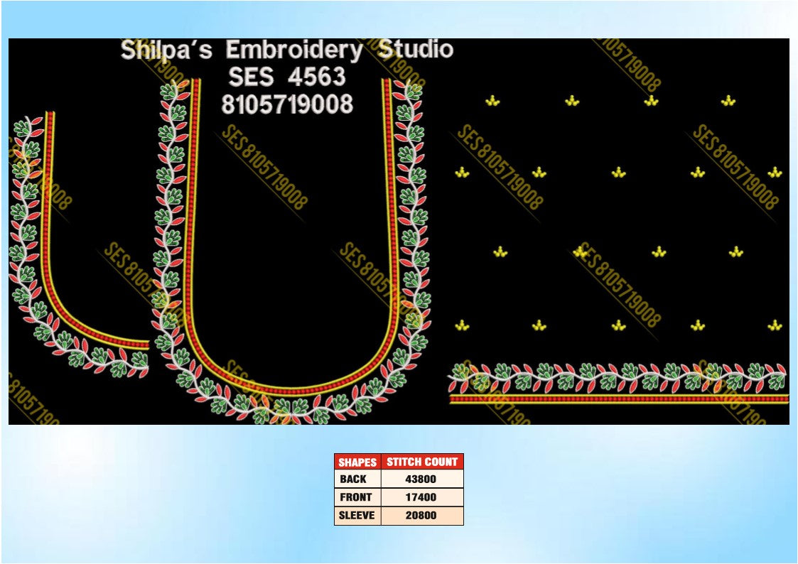 Embroidery Designs 4501-4600 Series