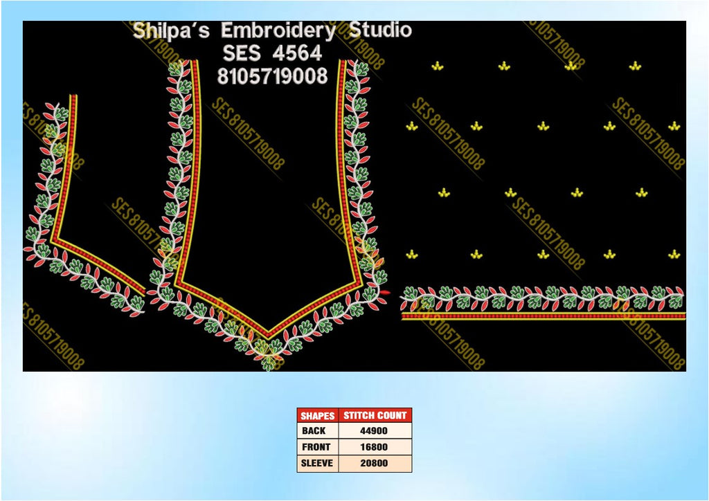Embroidery Designs 4501-4600 Series