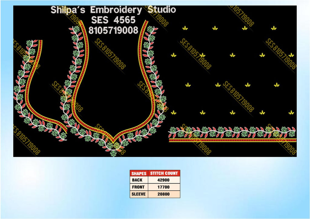 Embroidery Designs 4501-4600 Series