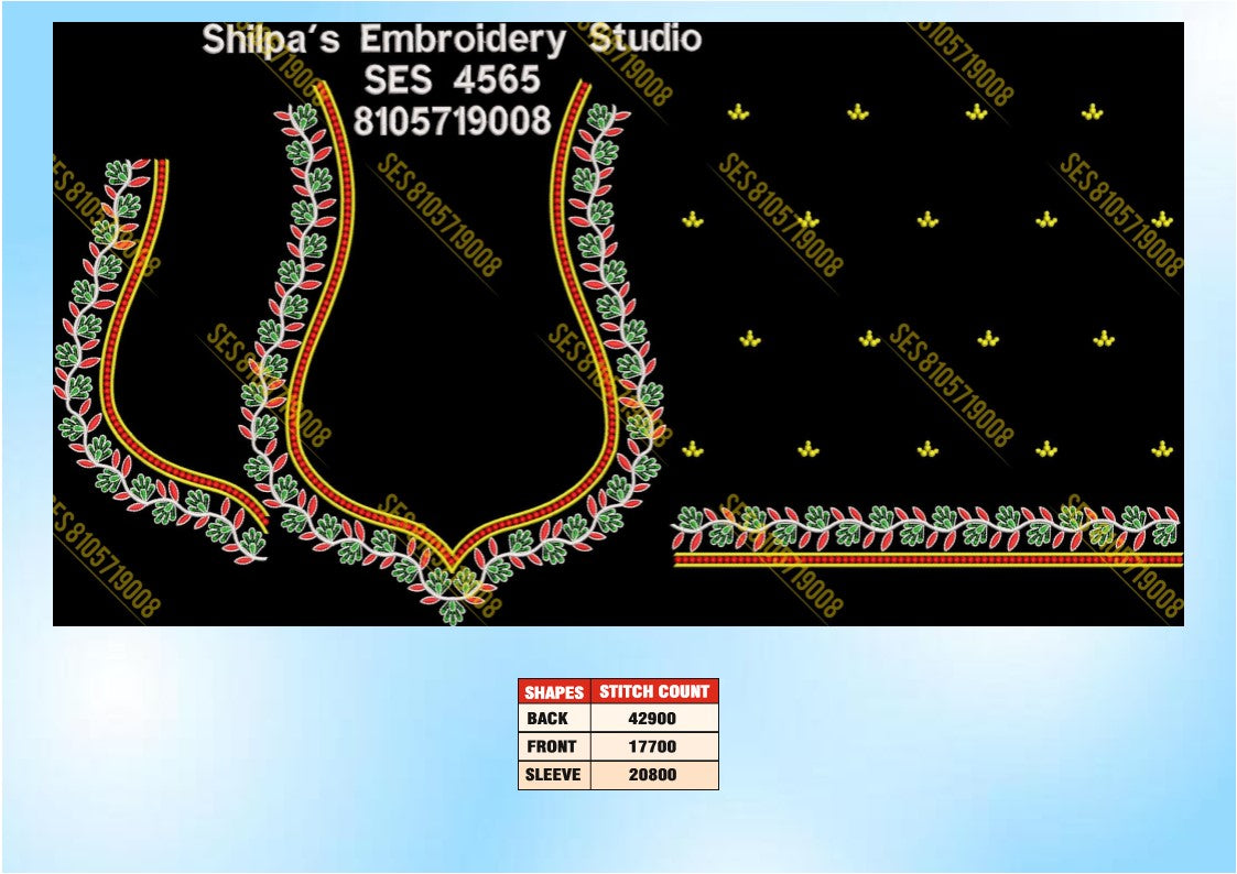 Embroidery Designs 4501-4600 Series