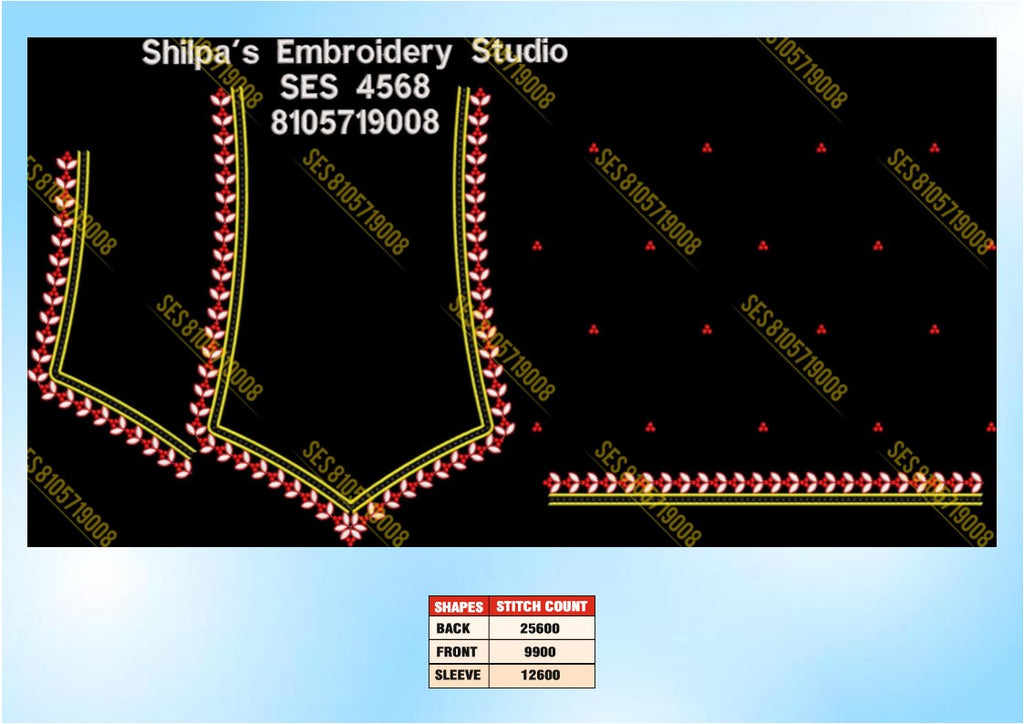 Embroidery Designs 4501-4600 Series