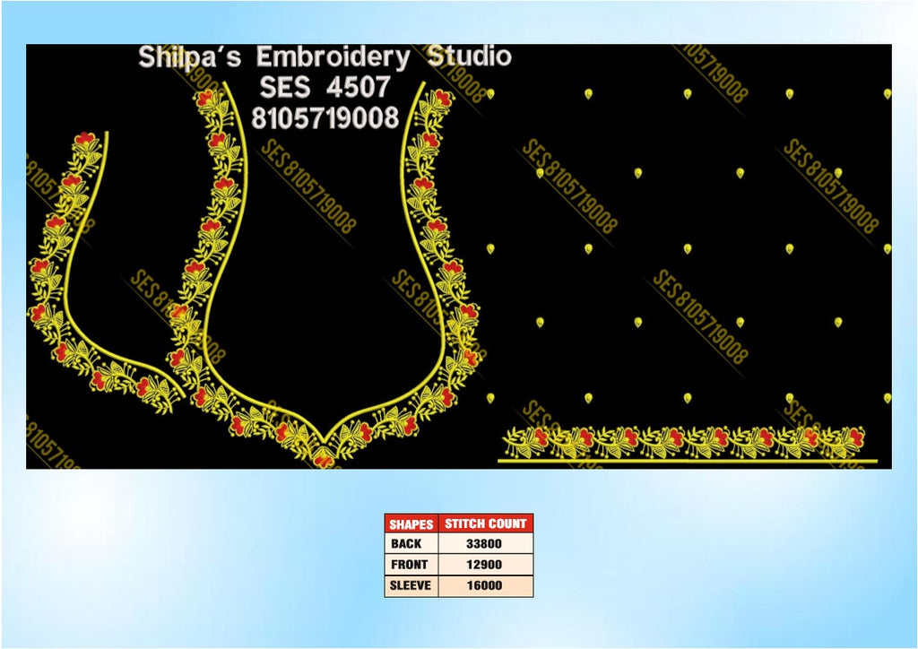 Embroidery Designs 4501-4600 Series