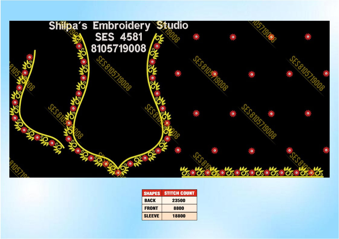 Embroidery Designs 4501-4600 Series