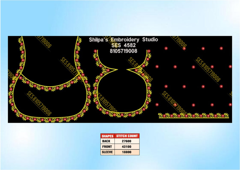 Embroidery Designs 4501-4600 Series