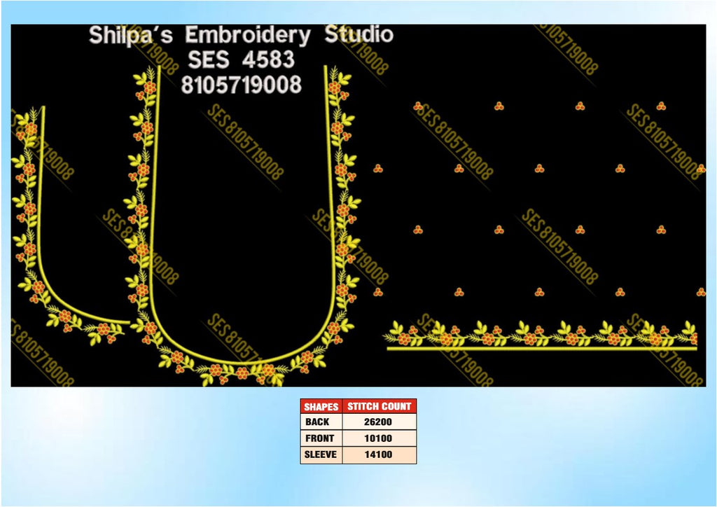 Embroidery Designs 4501-4600 Series