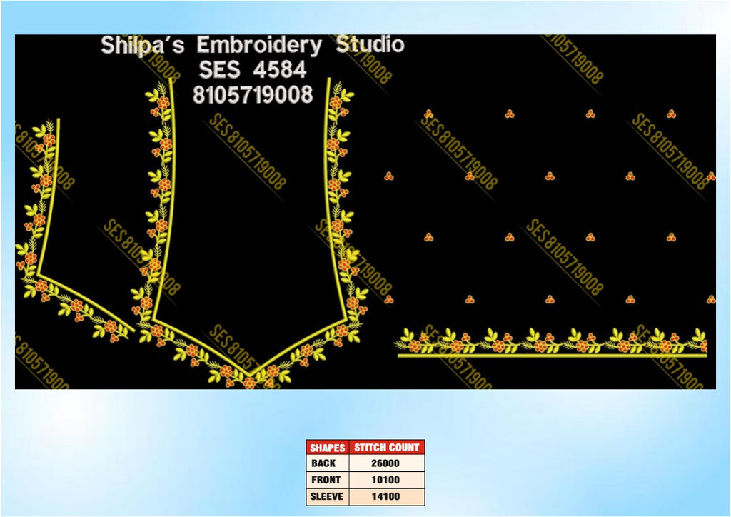 Embroidery Designs 4501-4600 Series