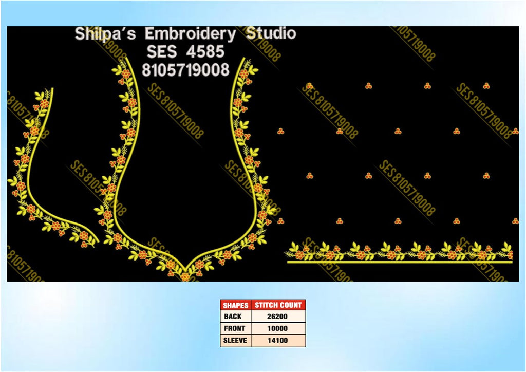 Embroidery Designs 4501-4600 Series