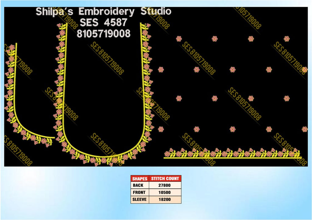 Embroidery Designs 4501-4600 Series