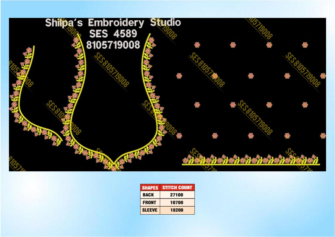 Embroidery Designs 4501-4600 Series