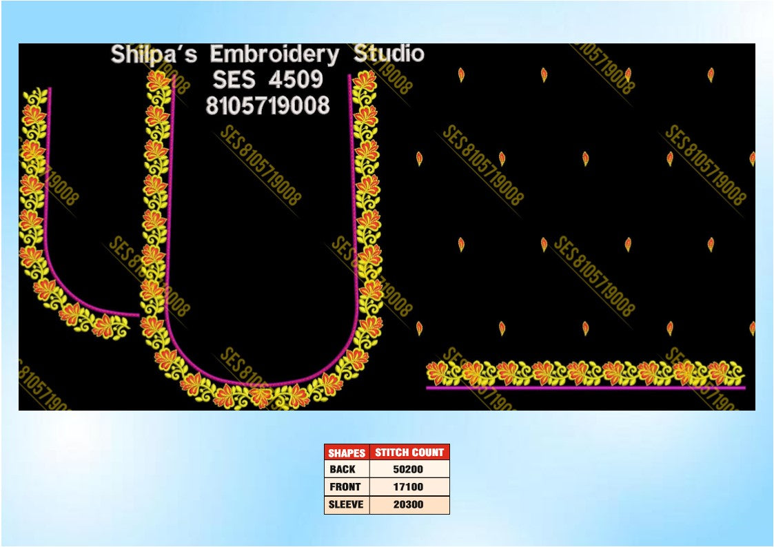 Embroidery Designs 4501-4600 Series