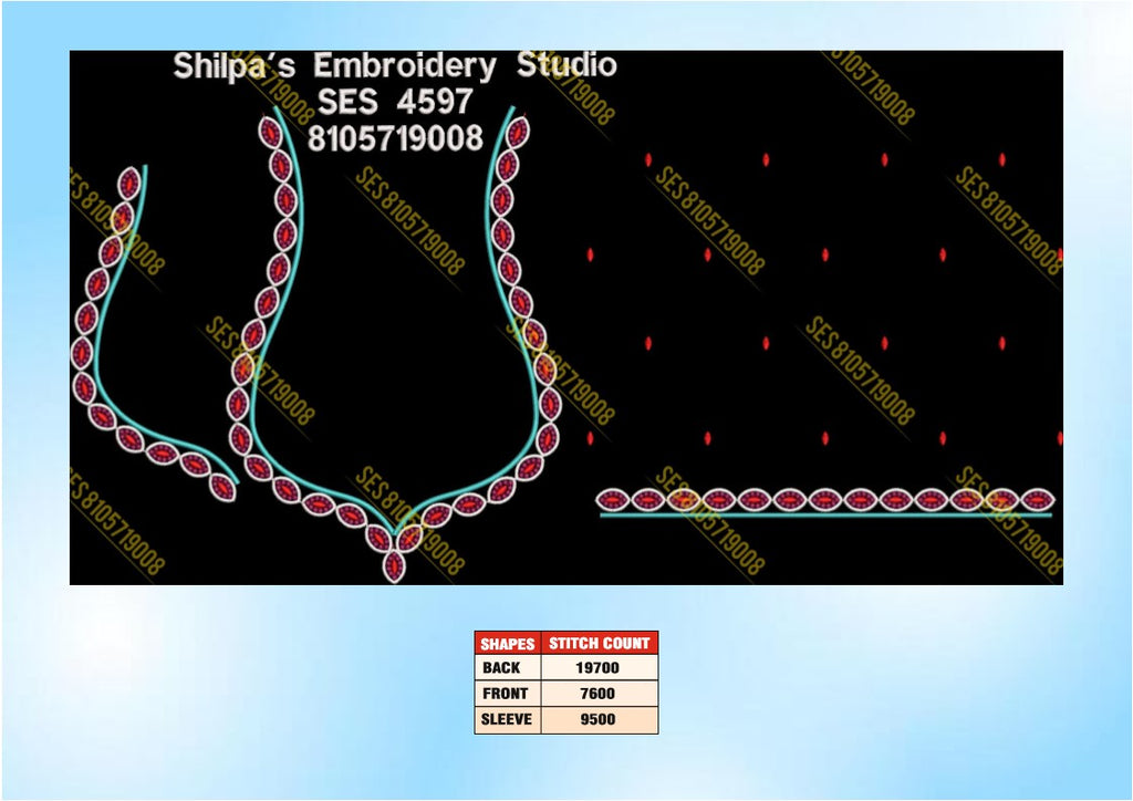 Embroidery Designs 4501-4600 Series