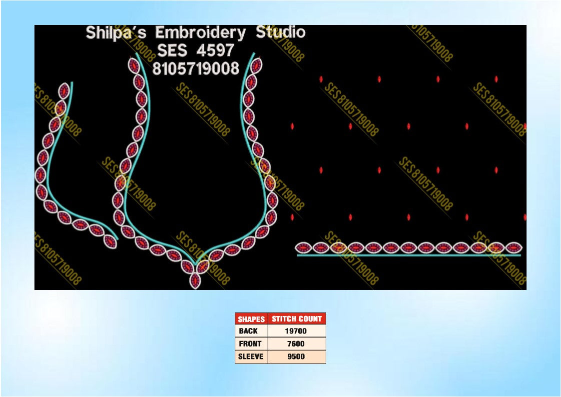 Embroidery Designs 4501-4600 Series