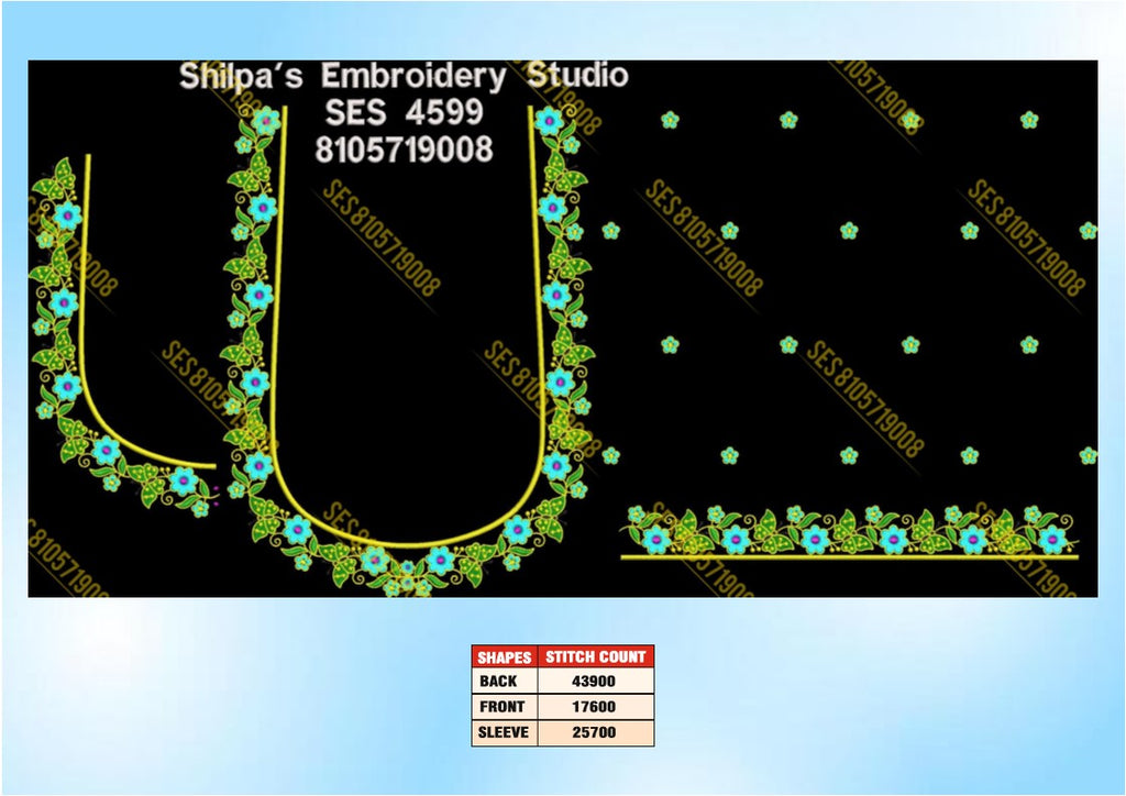 Embroidery Designs 4501-4600 Series