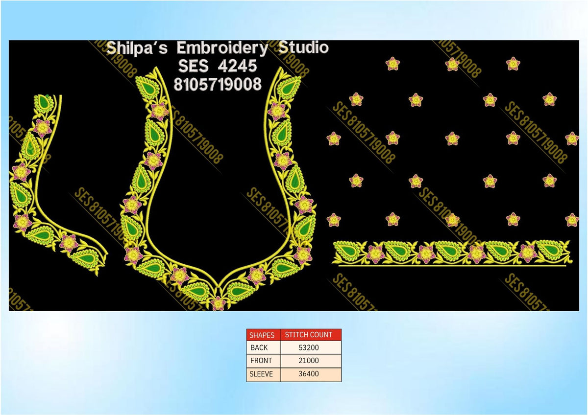 Embroidery Designs 4201-4300 Series