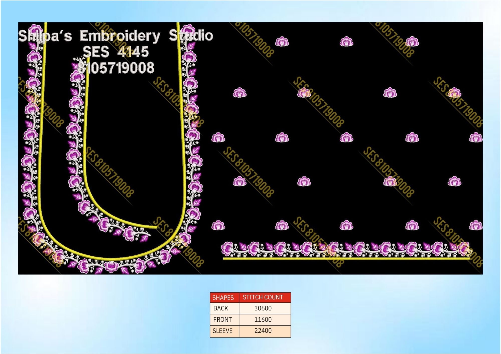 Embroidery Designs 4101-4200 Series