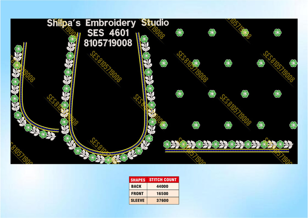 Embroidery Designs 4601-4700 Series