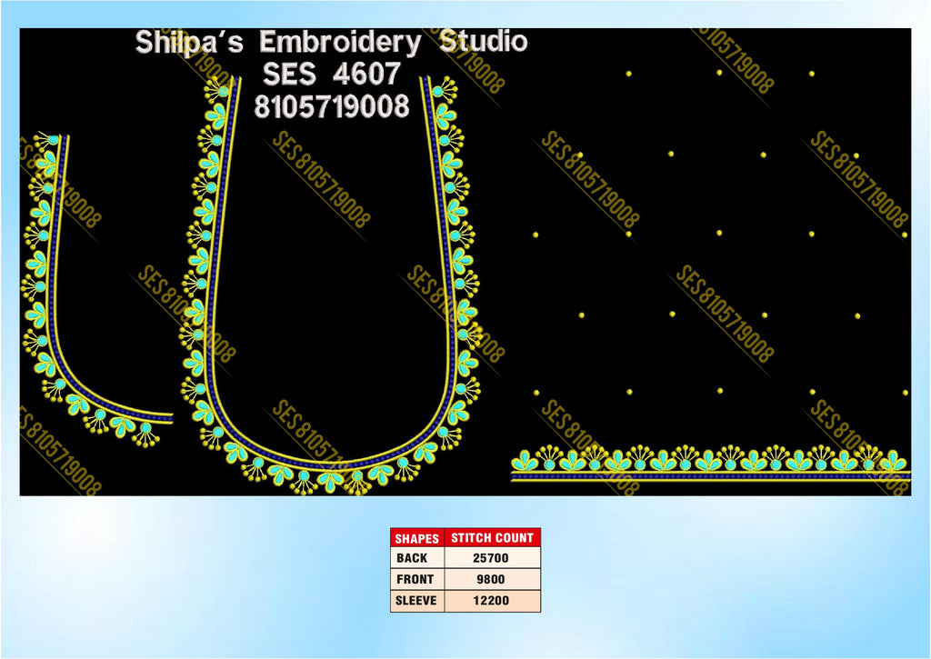 Embroidery Designs 4601-4700 Series