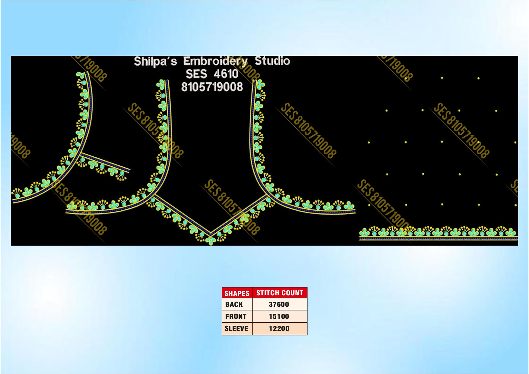 Embroidery Designs 4601-4700 Series