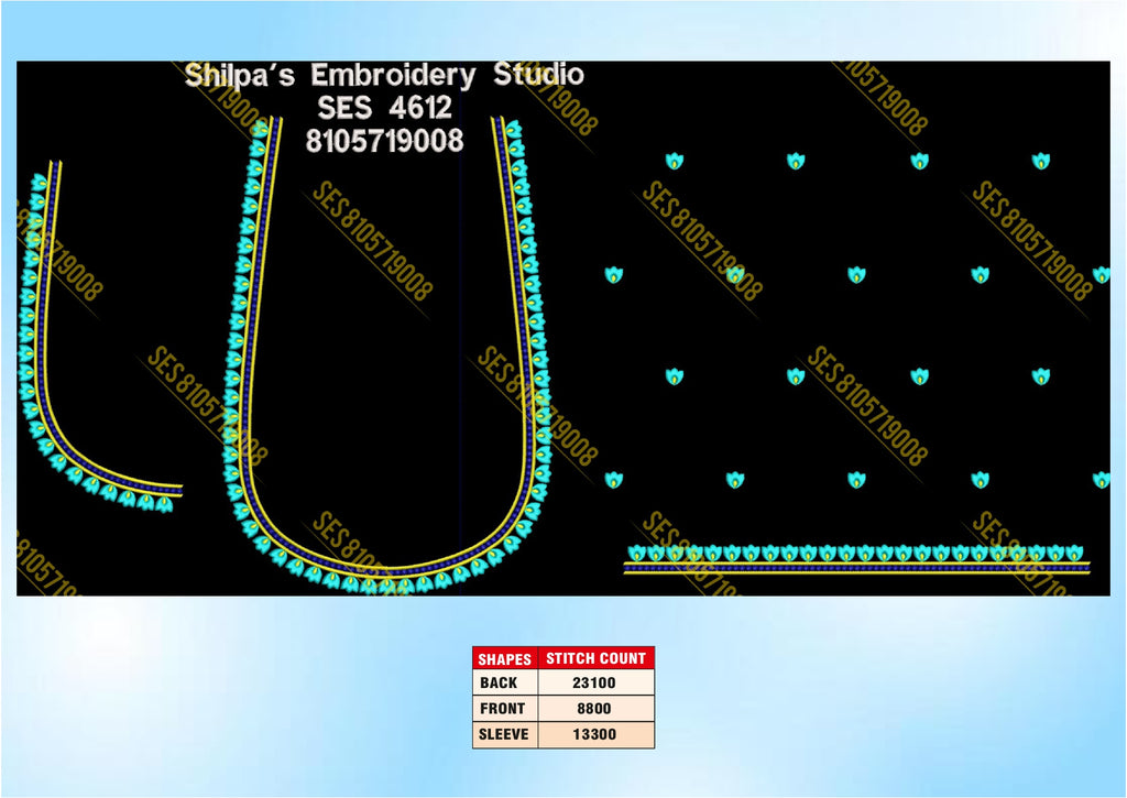 Embroidery Designs 4601-4700 Series