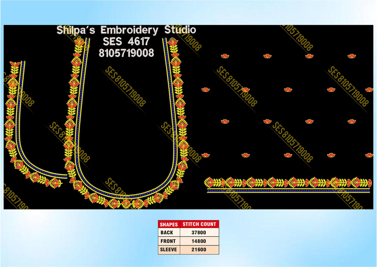 Embroidery Designs 4601-4700 Series