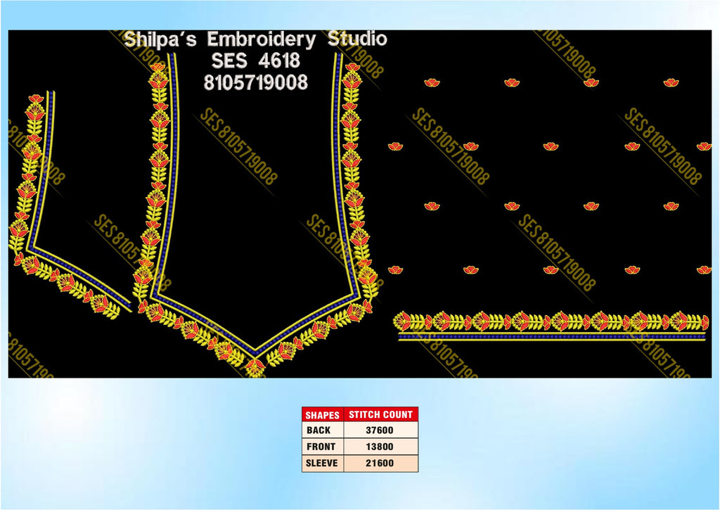 Embroidery Designs 4601-4700 Series