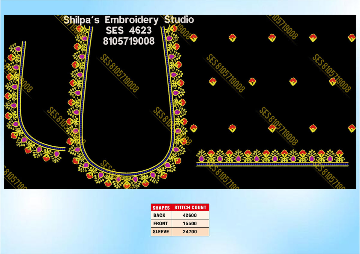 Embroidery Designs 4601-4700 Series