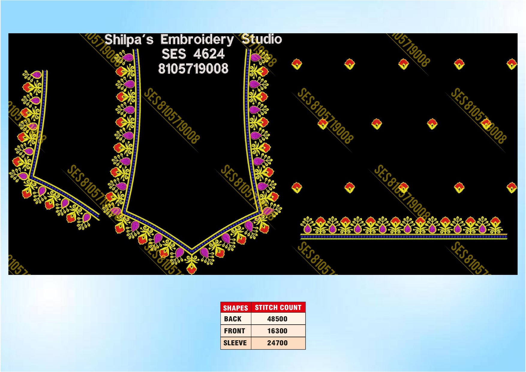 Embroidery Designs 4601-4700 Series