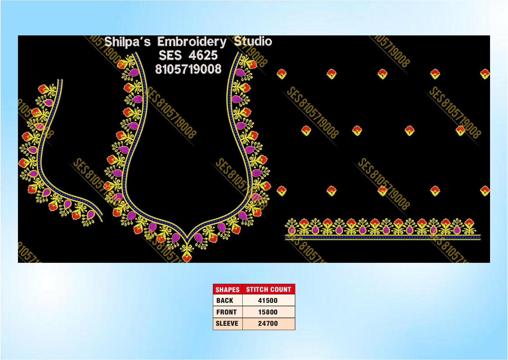 Embroidery Designs 4601-4700 Series