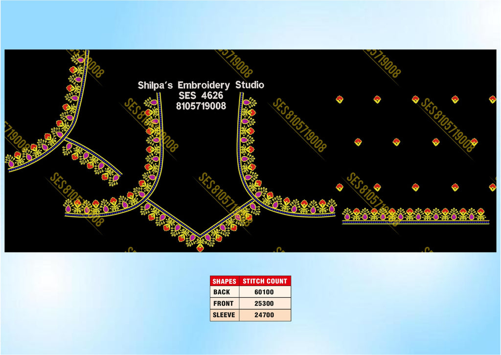 Embroidery Designs 4601-4700 Series