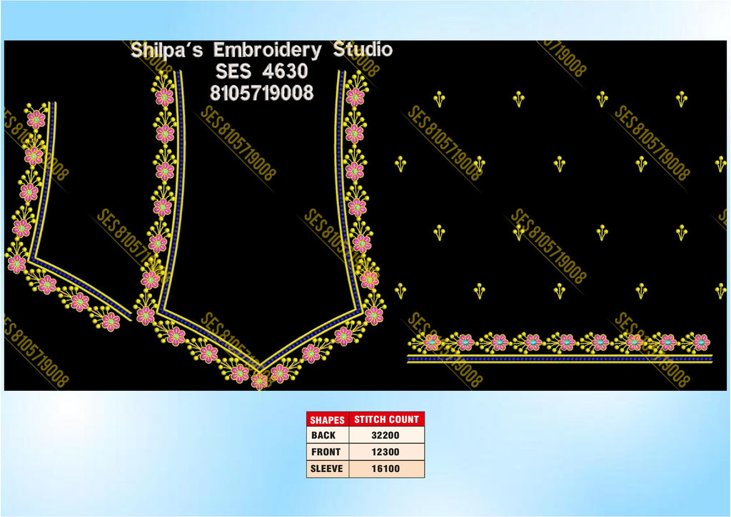 Embroidery Designs 4601-4700 Series