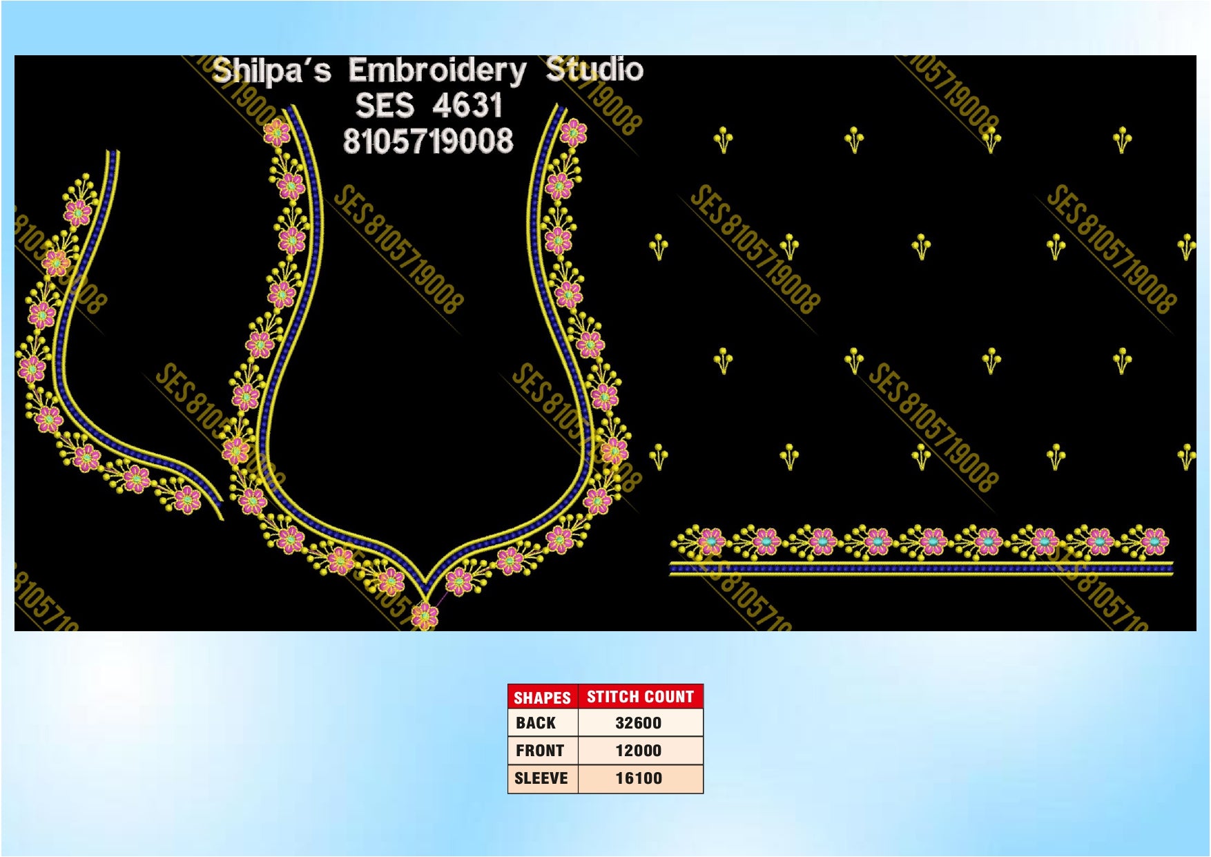 Embroidery Designs 4601-4700 Series