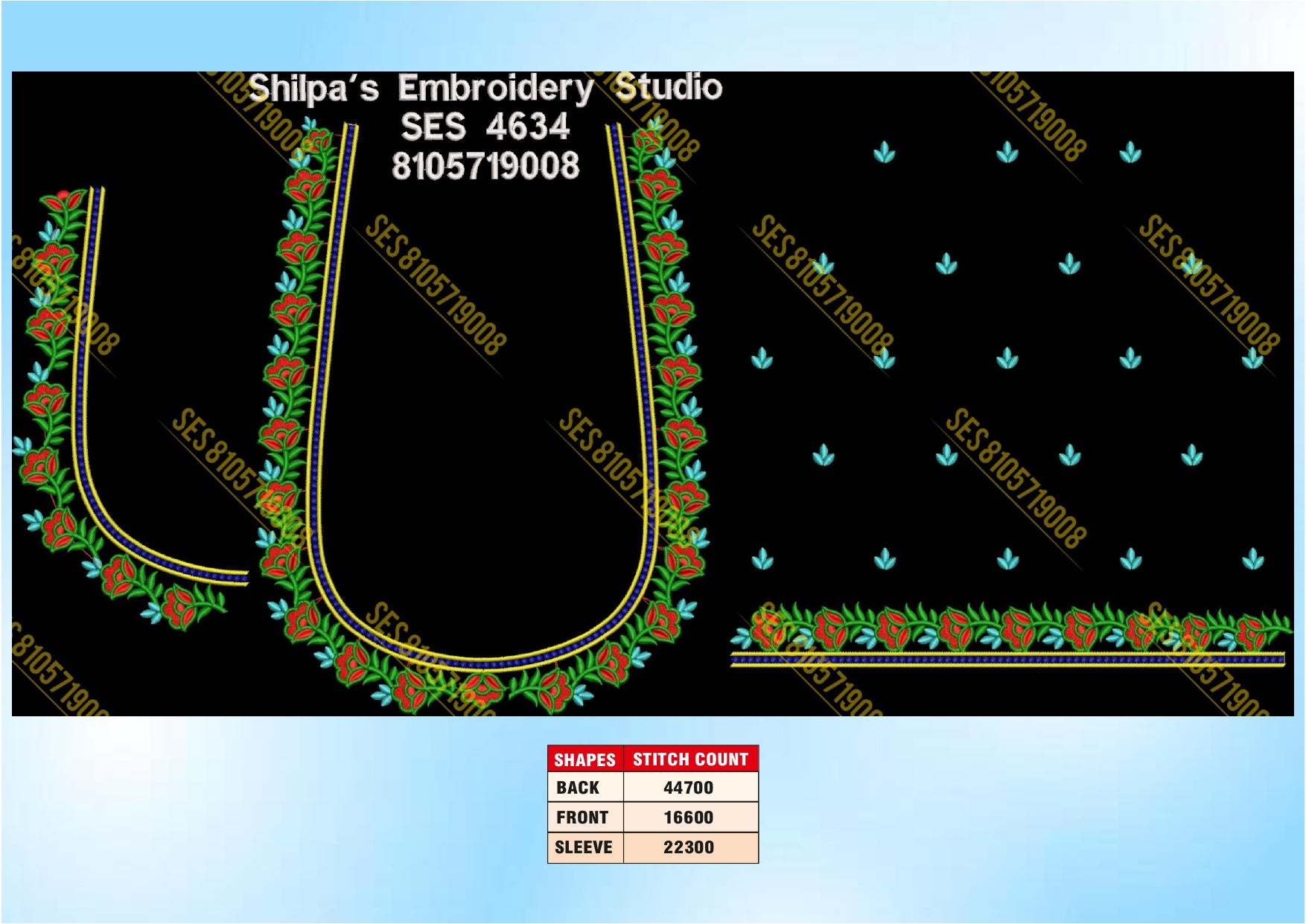 Embroidery Designs 4601-4700 Series