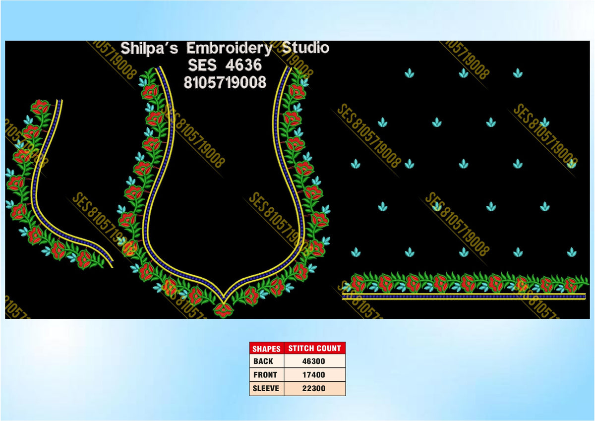 Embroidery Designs 4601-4700 Series