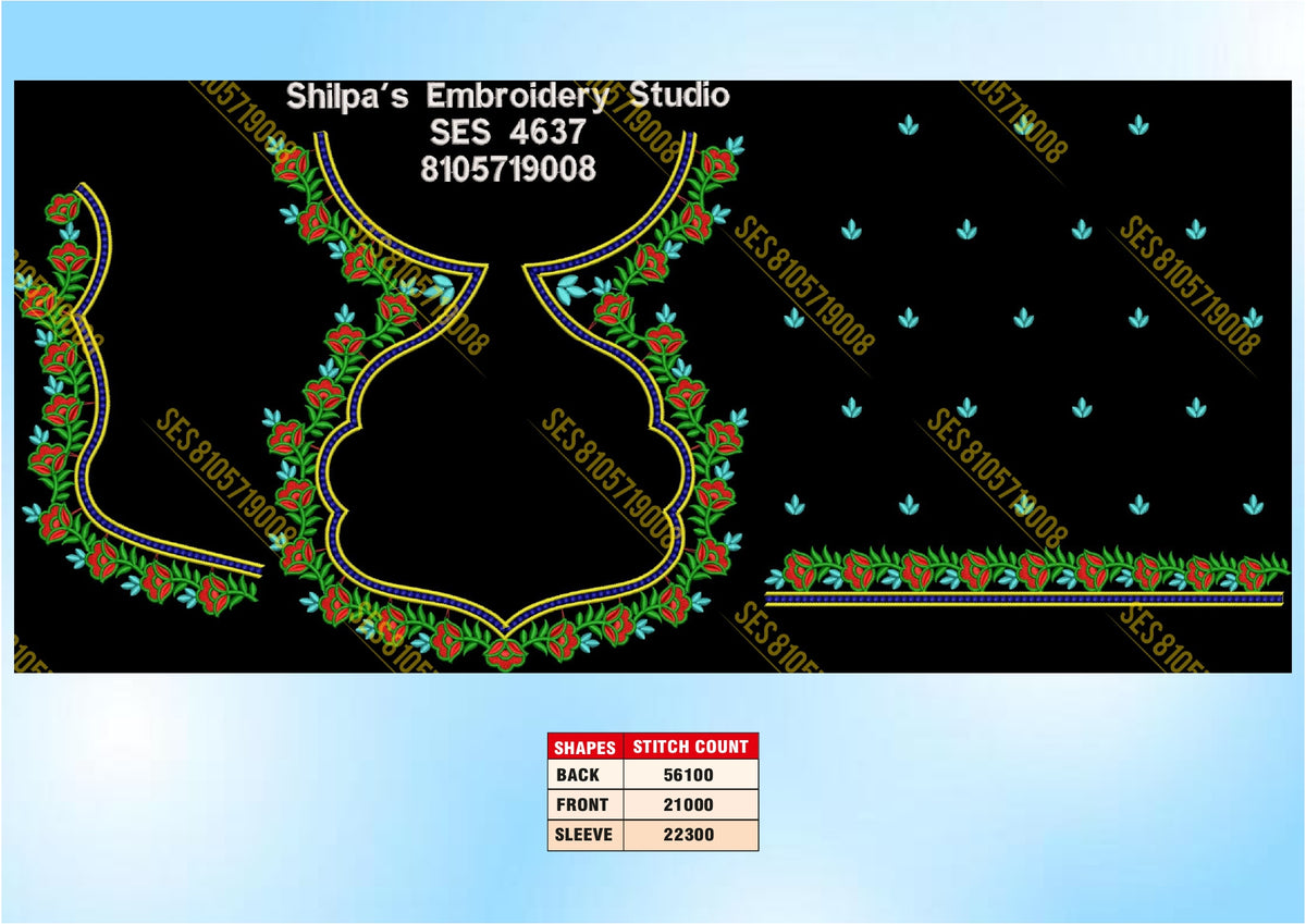 Embroidery Designs 4601-4700 Series