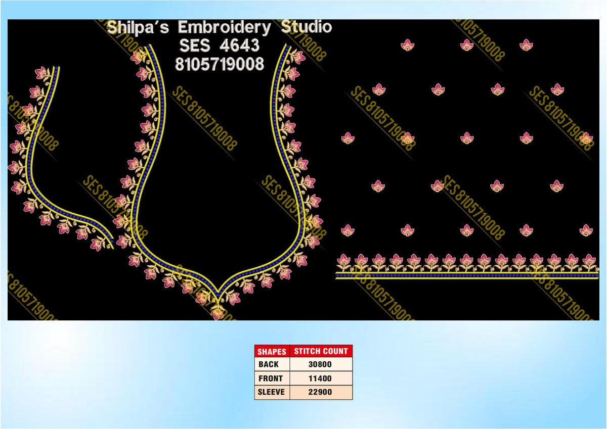 Embroidery Designs 4601-4700 Series