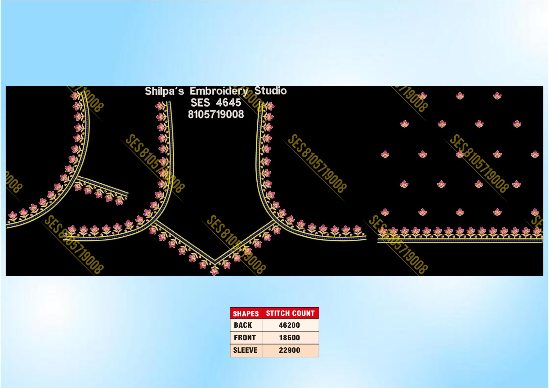 Embroidery Designs 4601-4700 Series