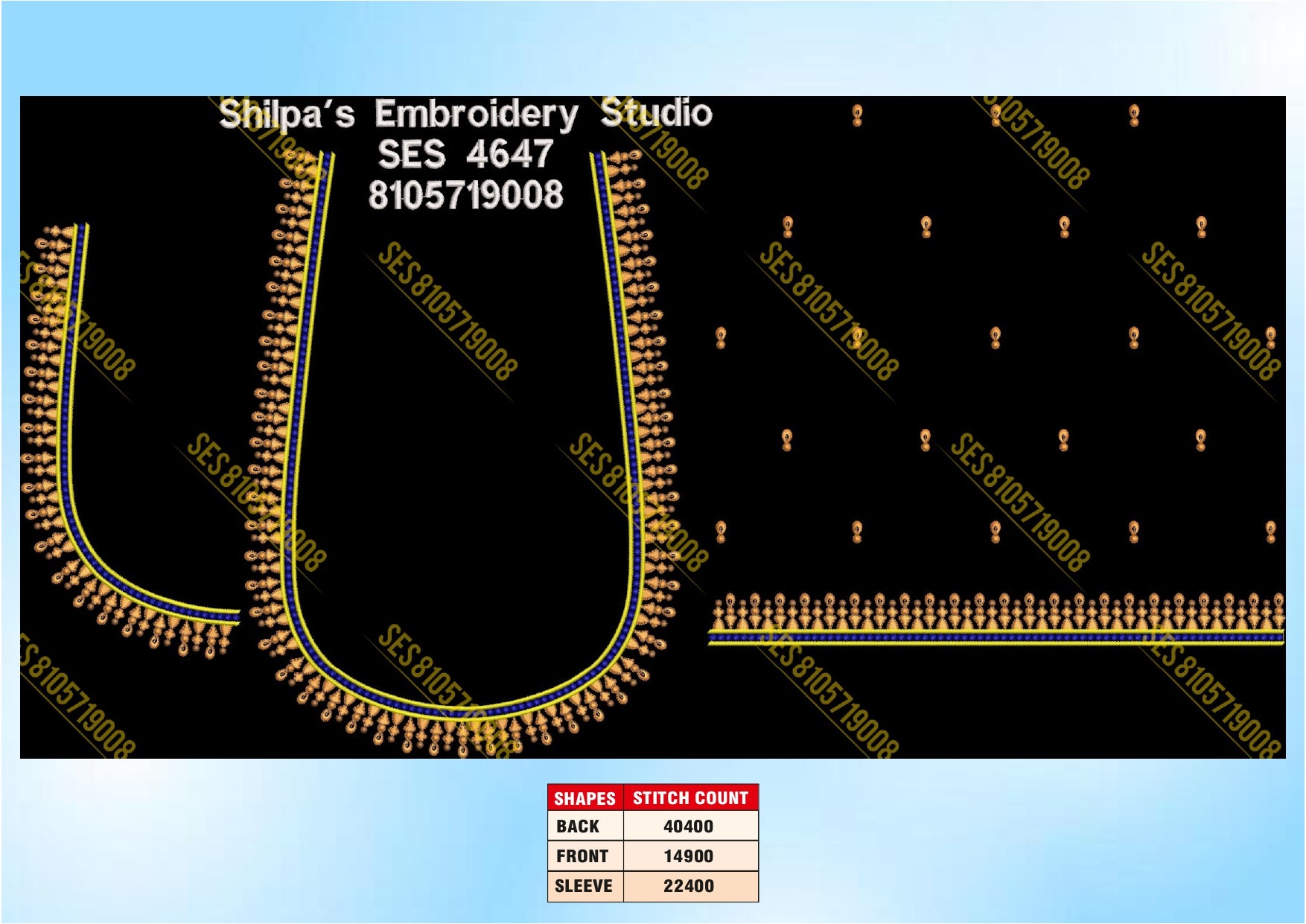 Embroidery Designs 4601-4700 Series