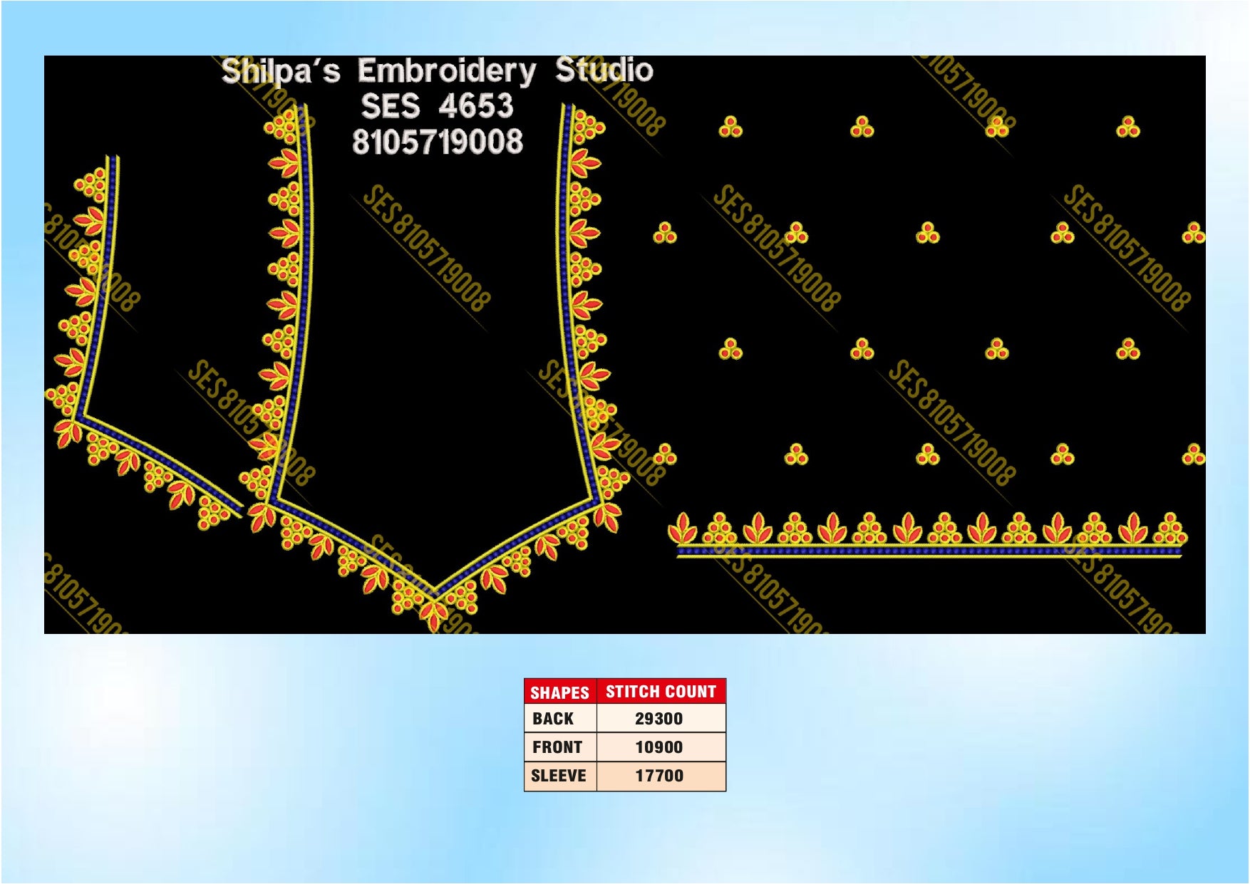 Embroidery Designs 4601-4700 Series