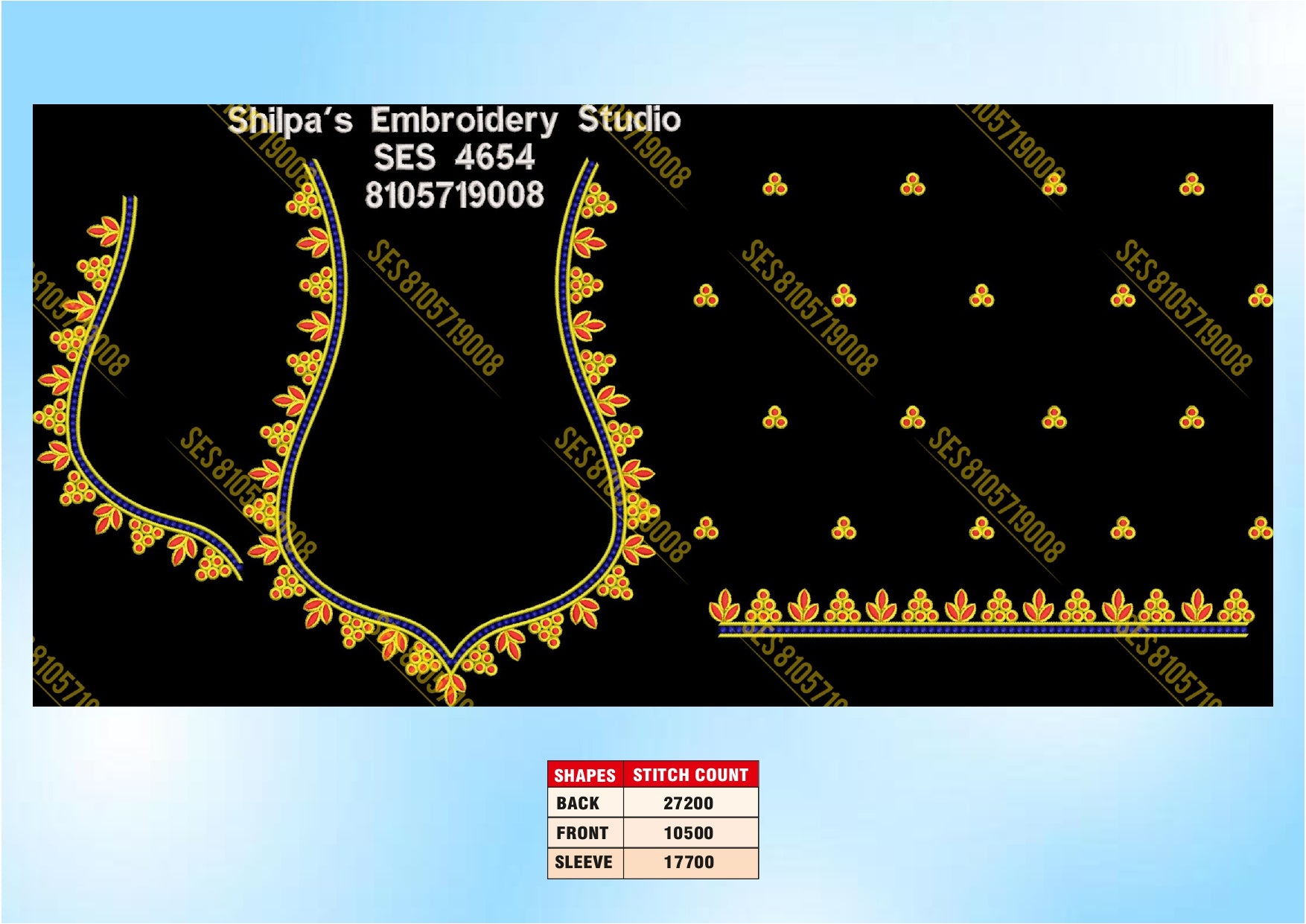 Embroidery Designs 4601-4700 Series