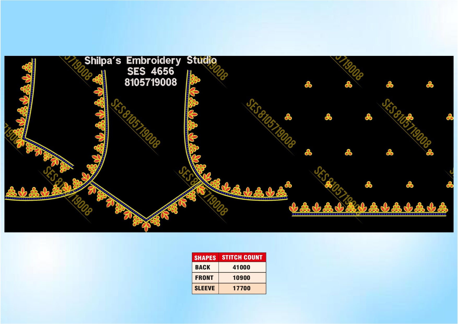 Embroidery Designs 4601-4700 Series