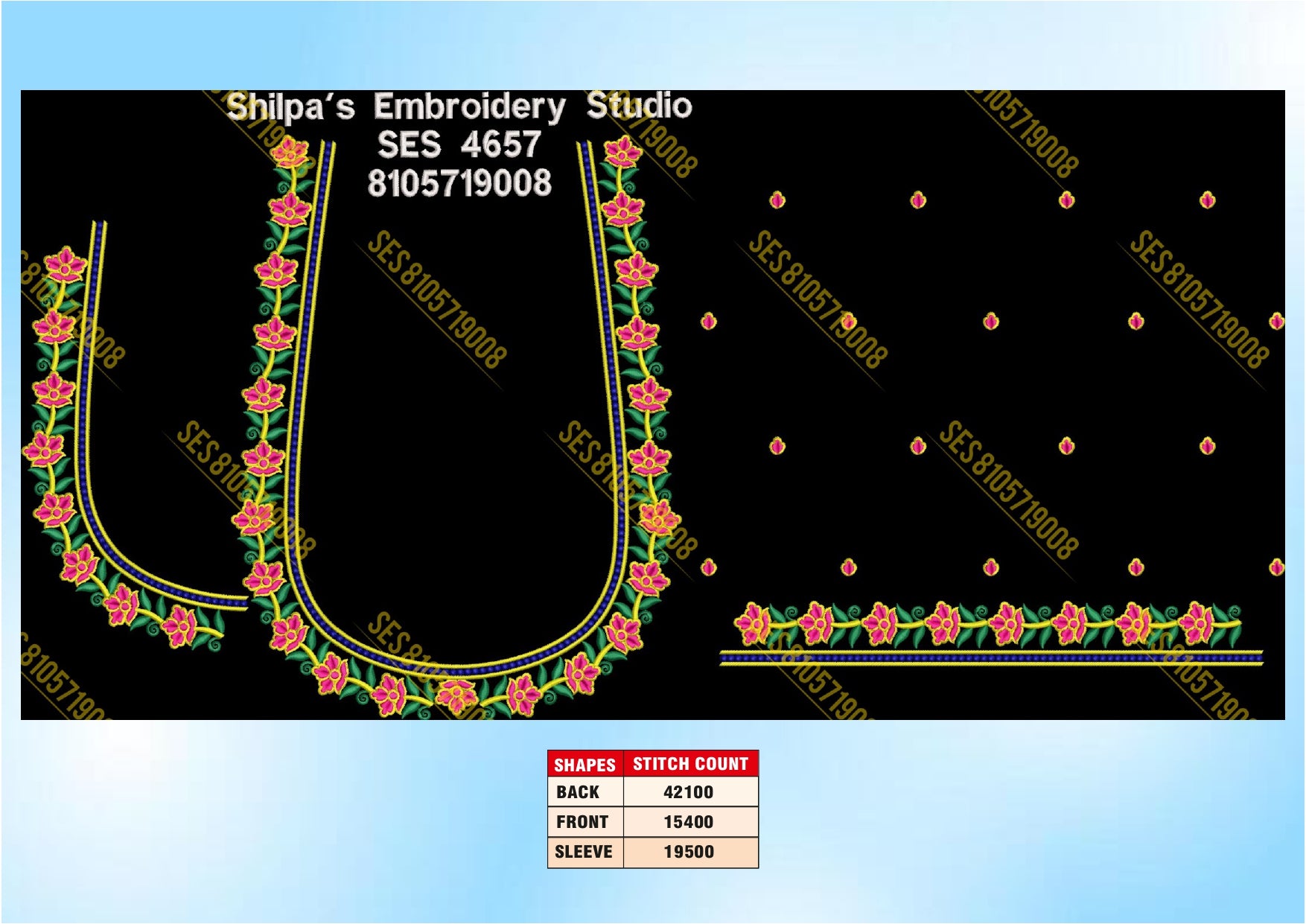 Embroidery Designs 4601-4700 Series