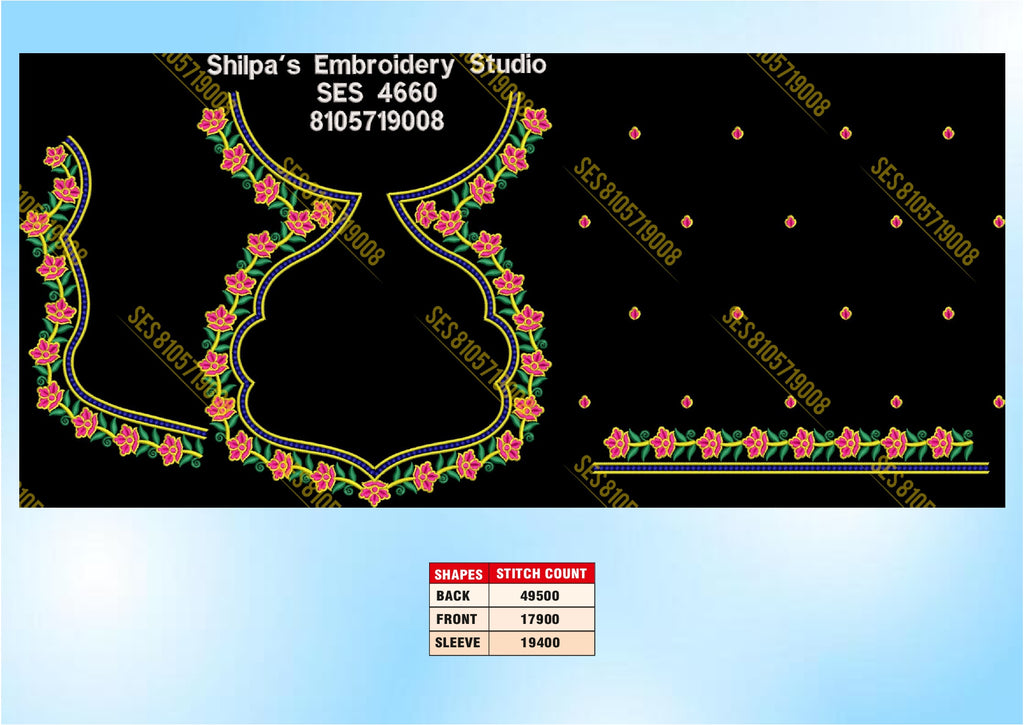 Embroidery Designs 4601-4700 Series