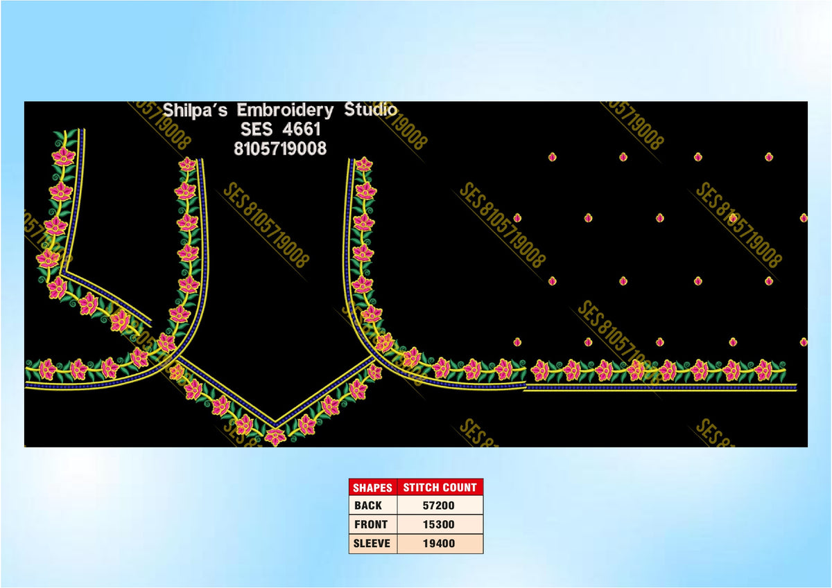 Embroidery Designs 4601-4700 Series